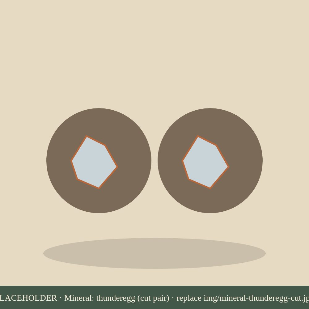Thunderegg, cut pair